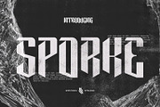 Sporke, a Sans Serif Font by Kincrev Studio (Thumbnail 1 of 6)