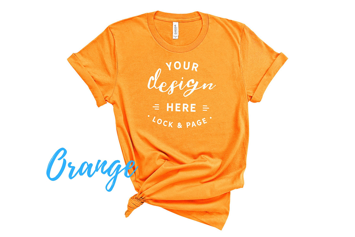 Bella Canvas TShirt Mockups On White, a Shirt Mockup by lock and page (Photo 86 of 92)