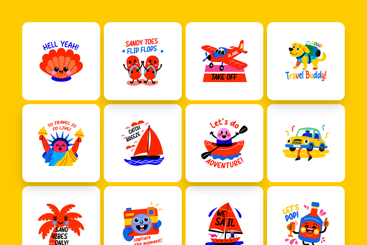 World Travel Stickers, a Duotone Icon by Vectors Market (Photo 8 of 8)
