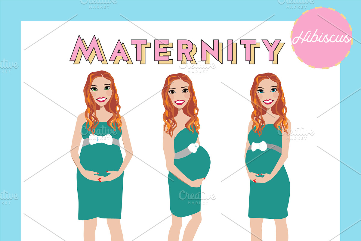 Maternity Pregnant Portrait Creator, a Person Illustration by Lauren Lesley Studio (Photo 17 of 45)