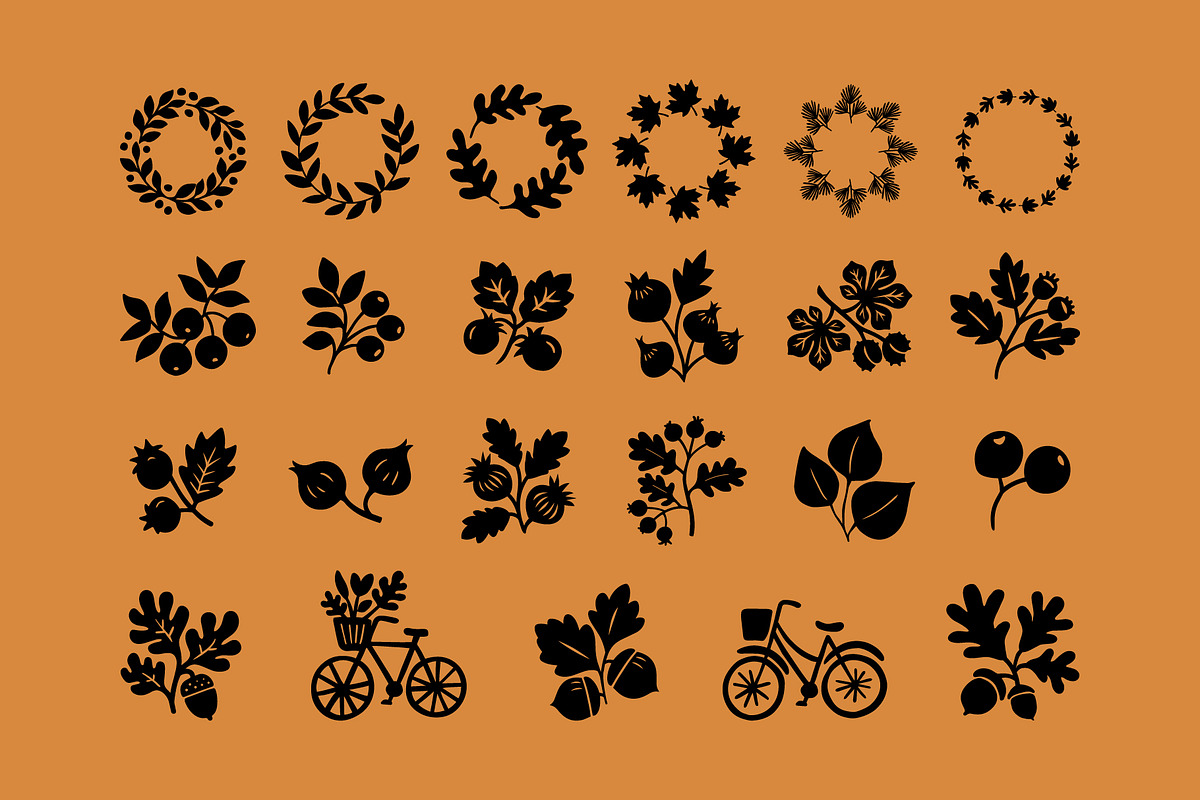 Autumn Nature & Botanical Clipart, a Decorative Illustration by NatalieArtShop (Photo 8 of 16)