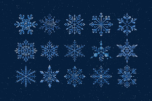 Snowflake Clipart Illustrations