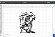 Doing Dad Shit Skeleton on Toilet, an Object Graphic by BeeCraftR (Thumbnail 3 of 5)