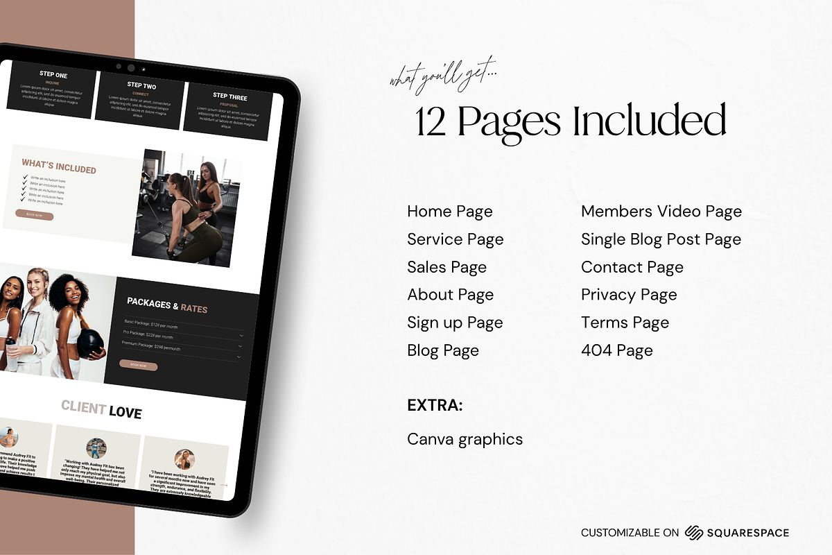 Squarespace Website Template Coach, a Squarespace Template by Breah Designs (Photo 4 of 10)