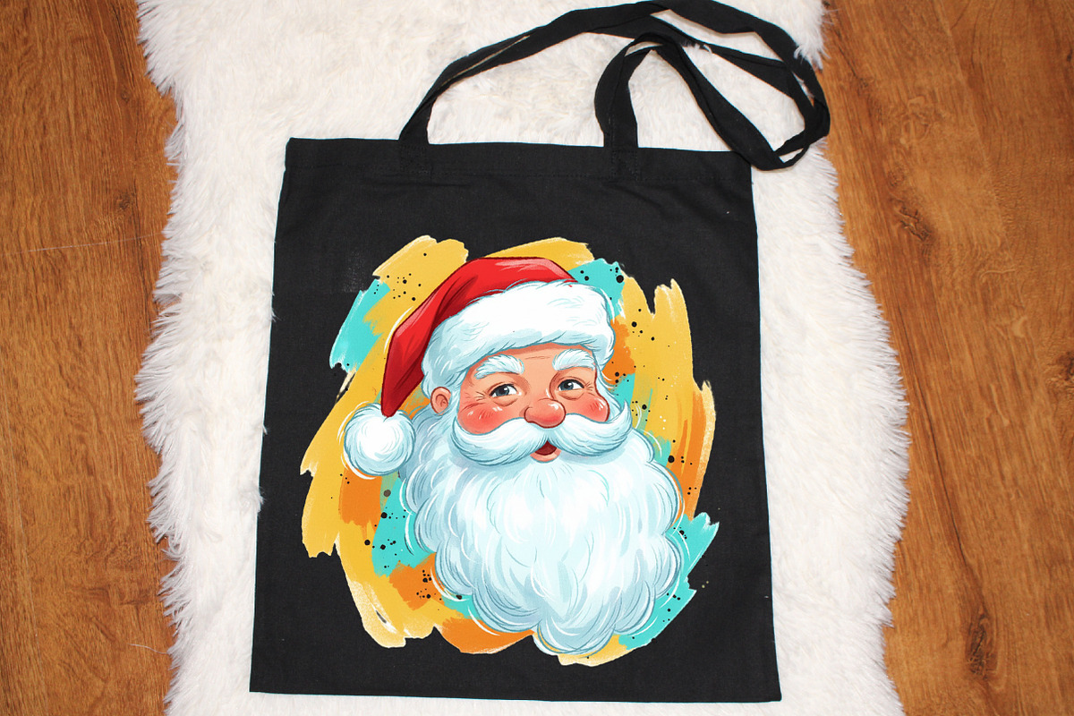 Preppy Brushstroke Christmas Santa, an Illustration by SinaCreation (Photo 5 of 7)