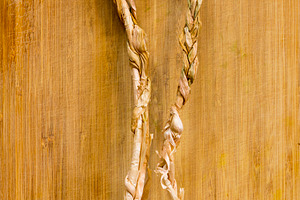 Garlic Braids On Wooden Board, a Food & Drink Photo by THP Creative
