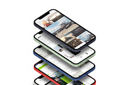 ALL 3D iPHONE MOCK-UP BUNDLE VOL-1, an iPhone Mockup by Graphicsworld125 (Thumbnail 7 of 62)