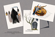 Happy Halloween - holiday clipart, a Seasonal Illustration by Vasmila (Thumbnail 7 of 10)