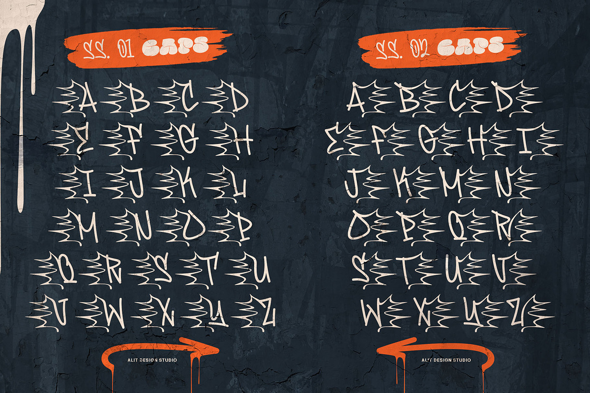 Famous Bomber Graffiti Mix Font, a Handwritten Font by alit design (Photo 12 of 30)