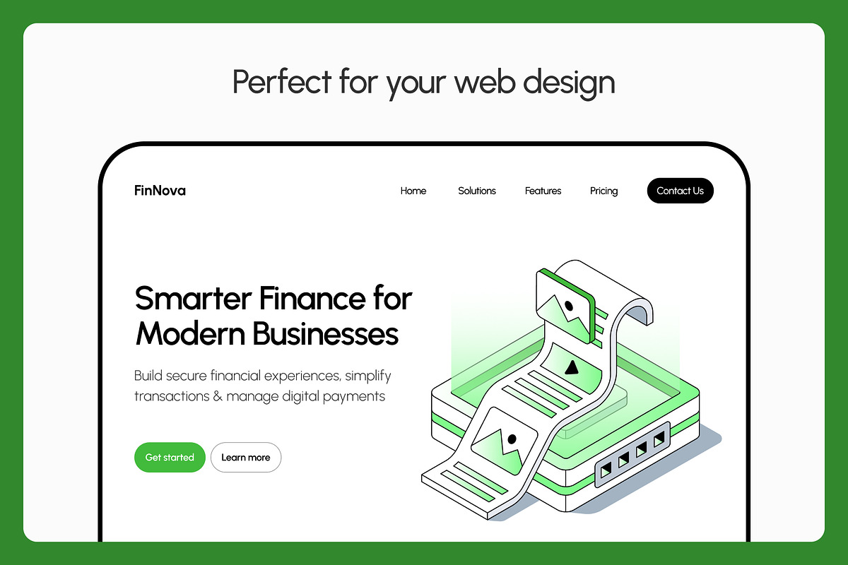 70 Fintech & Blockchain Isometric, a Technology Illustration by Brickclay (Photo 4 of 12)