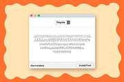 A Chunky Retro Handwritten Font, a Handwritten Font by Nonceni (Thumbnail 16 of 16)