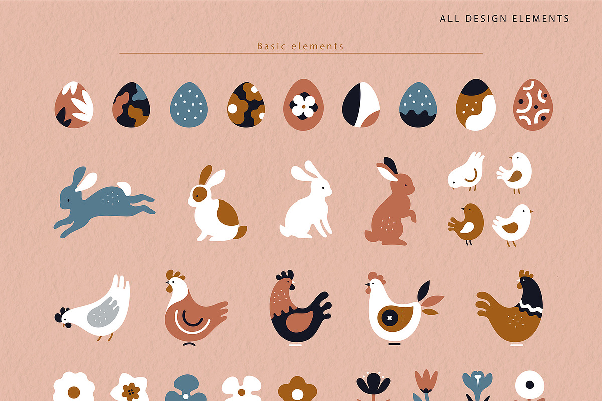 Modern Easter Graphic Collection, an Illustration by 12pm-am (Photo 2 of 11)