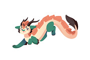 Cute baby dragons set + patterns, an Animal Illustration by PaperTrident (Thumbnail 3 of 13)
