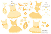 Sunshine Ballet Tutus Clipart, an Illustration by Amanda Ilkov (Thumbnail 1 of 2)
