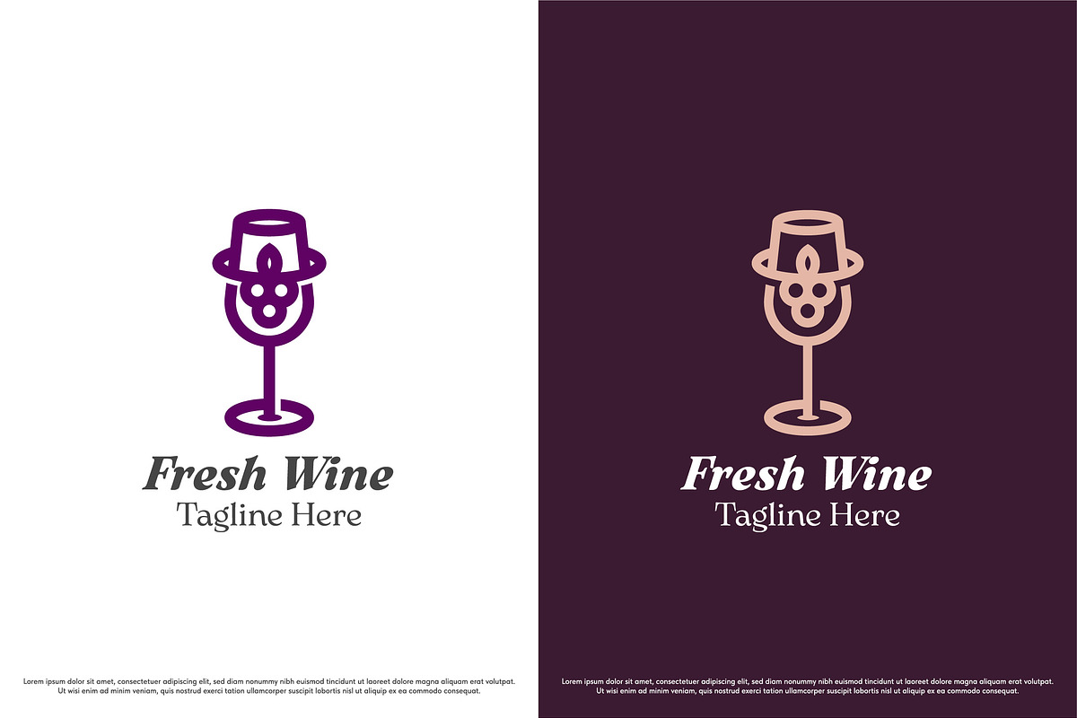 Red Wine Logo Design Template, a Branding & Logo Template by Morvana Crew (Photo 2 of 2)