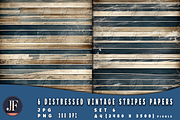 Distressed Vintage Stripes Papers 6, a Background Graphic by Joaquin Fernandez Studio (Thumbnail 3 of 4)