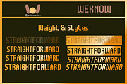 Straightforward font, a Font by weknow (Thumbnail 7 of 8)