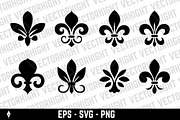 Fleur-de-lis icons, an Object Graphic by Vectorhight (Thumbnail 3 of 3)