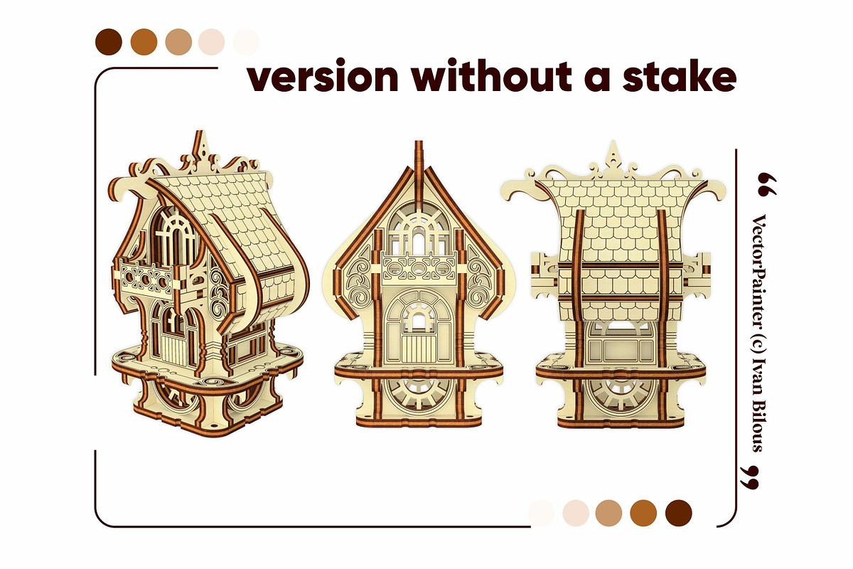 Fantasy Plant House - Laser Cut File, an Object Graphic by VectorPainter (Photo 14 of 17)