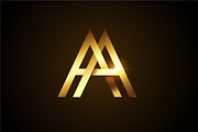 Golden AA Logo, a Branding & Logo Template by Luis Muniz (Thumbnail 1 of 2)