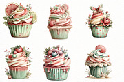 whimsical Summer cupcake clipart, an Illustration by Designworld (Thumbnail 5 of 7)