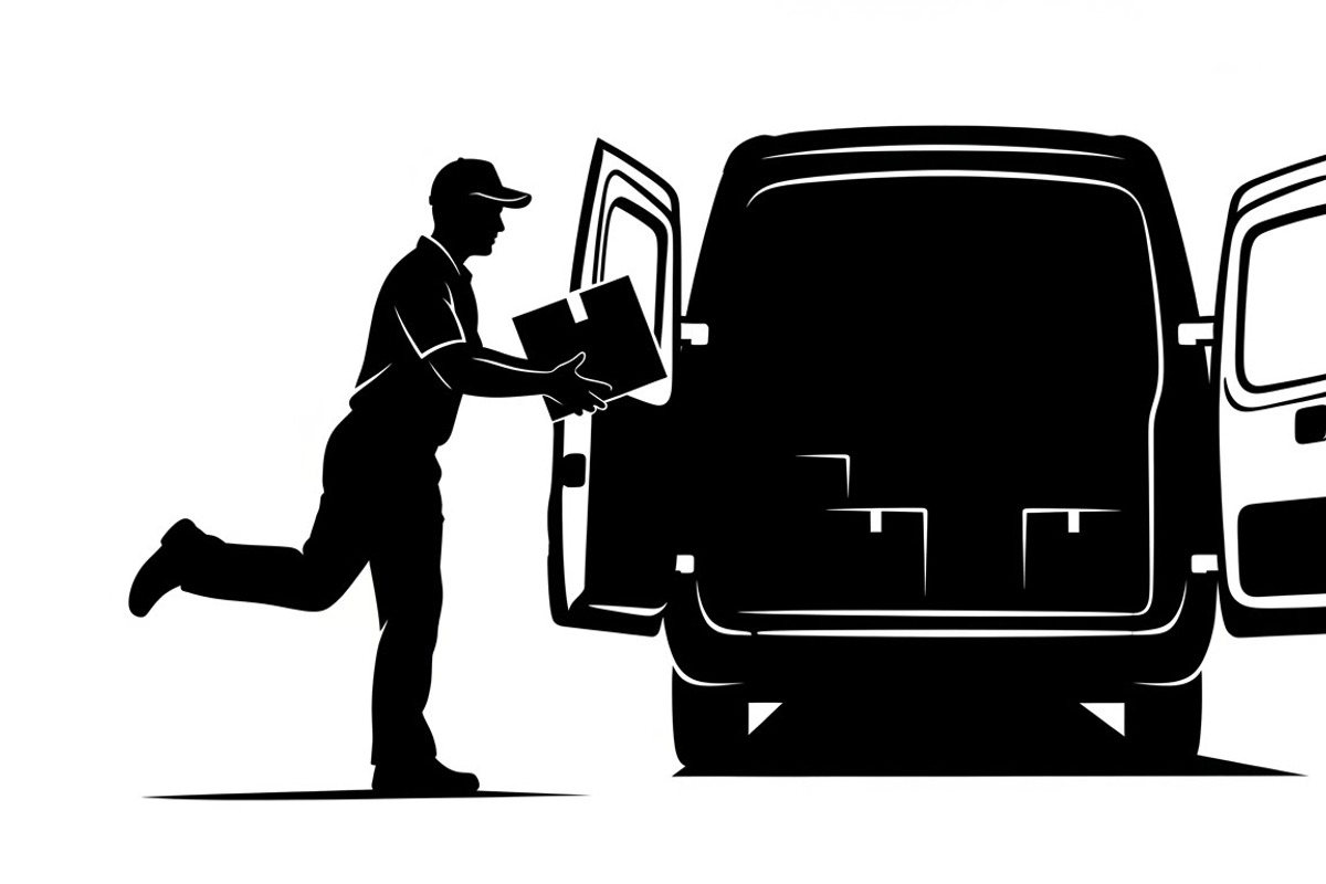 Delivery Driver Silhouette Pack, an Illustration by Amazin_art (Photo 19 of 26)