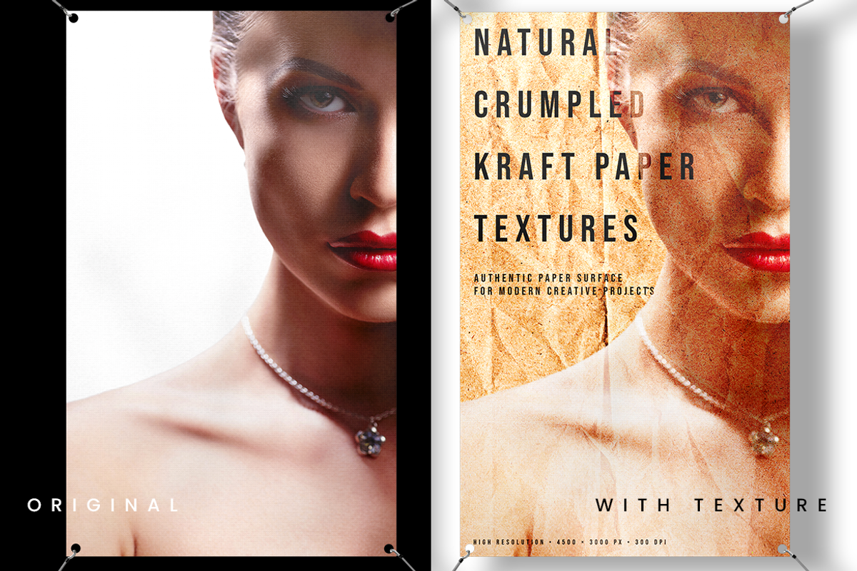 Natural Crumpled Kraft Paper Texture, a Texture Graphic by Ary_ngeblur (Photo 6 of 7)