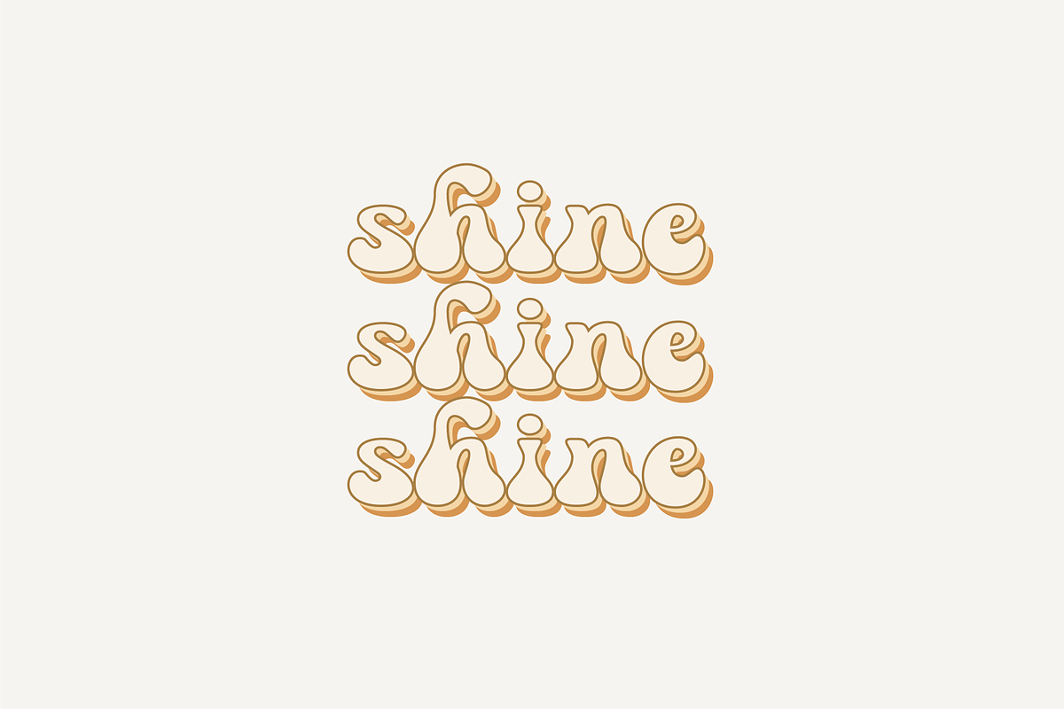 Magic Bloom - A Groovy Font, a Font by Pen Culture (Photo 4 of 6)