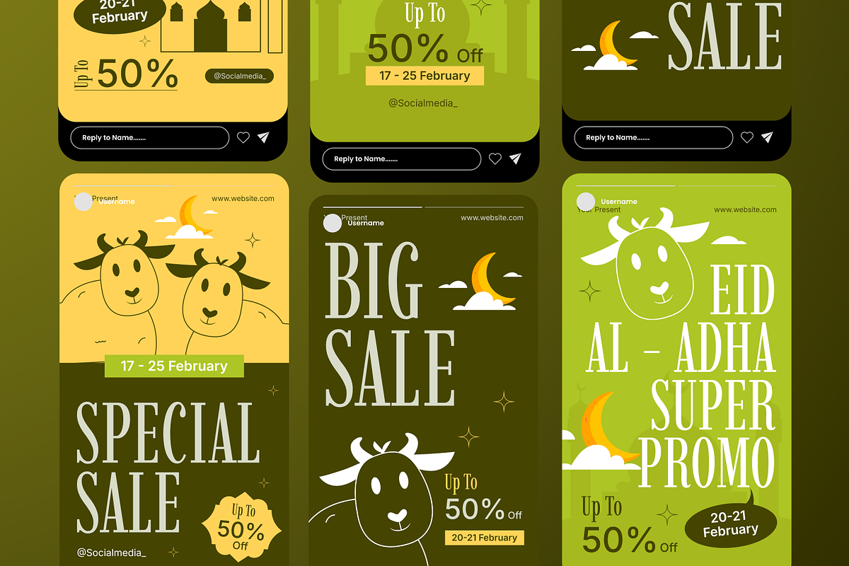 Eid Al-Adha Sale Instagram Story, a Social Media Template by Annora Studio (Photo 5 of 6)