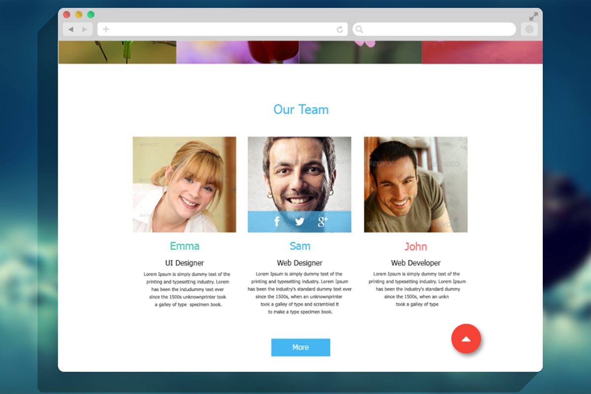 One Page Website, a Landing Page Template by UI Designs (Photo 4 of 5)