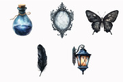 Watercolor Gothic Clipart, an Illustration by Design Market (Thumbnail 4 of 4)