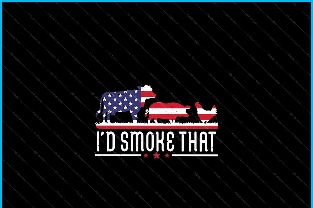 4th July Food Patriotic BBQ Chef SVG, an Object Graphic by Creativeusart (Photo 2 of 4)