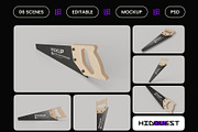 Hand Saw Mockup, an Illustration by hiddemaru (Thumbnail 2 of 4)