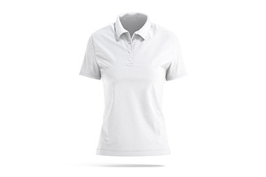 White Women's Polo Shirt 3D Model, an Object 3D Model by rebrandy