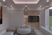 Japandi Living Room 3D Scene, Mockup, a Scene 3D Model by Arthitecture Home (Thumbnail 5 of 7)