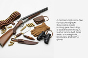 Classic Hunting Gear Flat Lay, an Object Illustration by StockVerse Creative (Thumbnail 2 of 3)