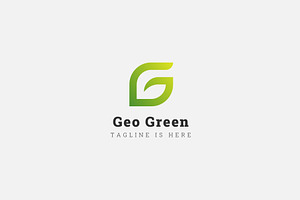 Nature leaf logo letter G