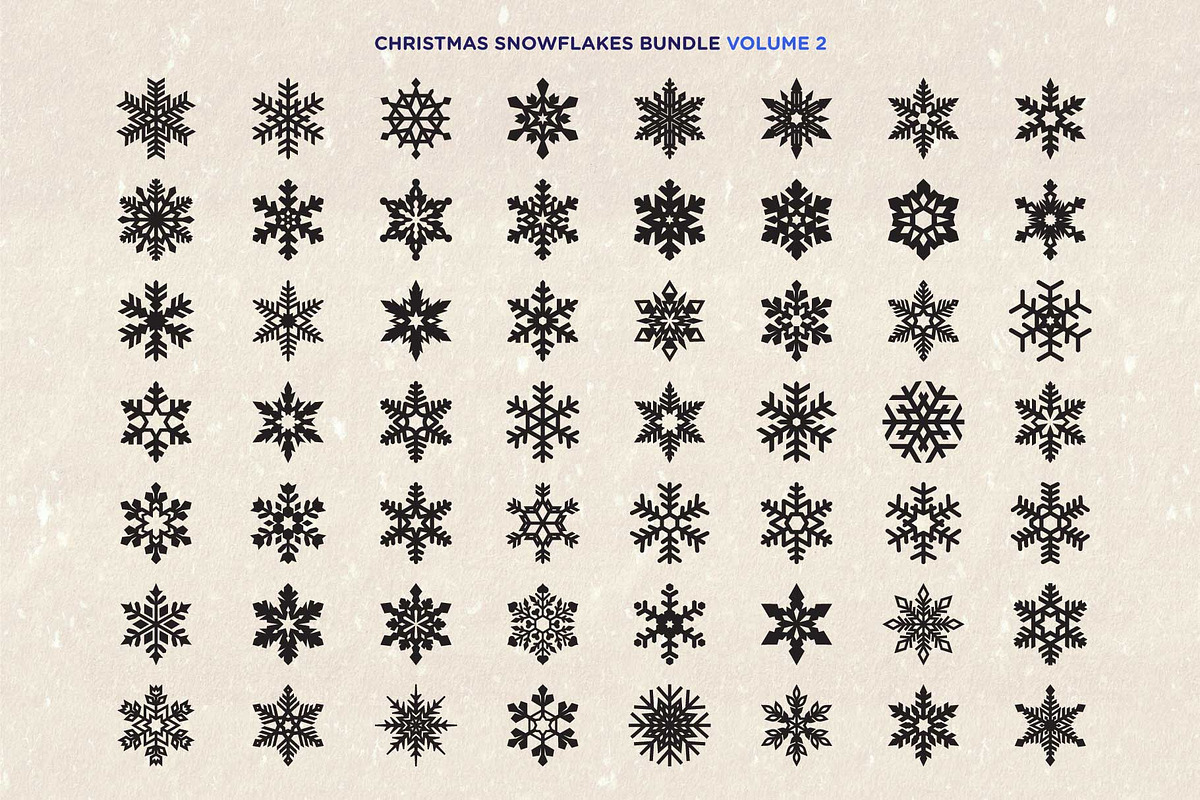 Snowflake SVG Bundle Ornaments Vol 2, an Object Graphic by Seaquint (Photo 2 of 8)