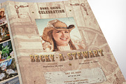 Cowgirl Tabloid Funeral Program, a Brochure Template by Four C Graphic (Thumbnail 4 of 10)