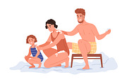 People do body hardening procedures, a Healthcare Illustration by Good Studio (Thumbnail 3 of 5)