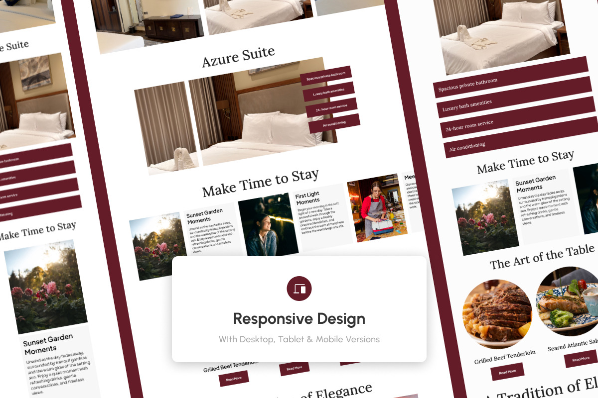 Solara Heritage Luxury Hotel Landing, a Landing Page Template by trabaskriya (Photo 3 of 5)