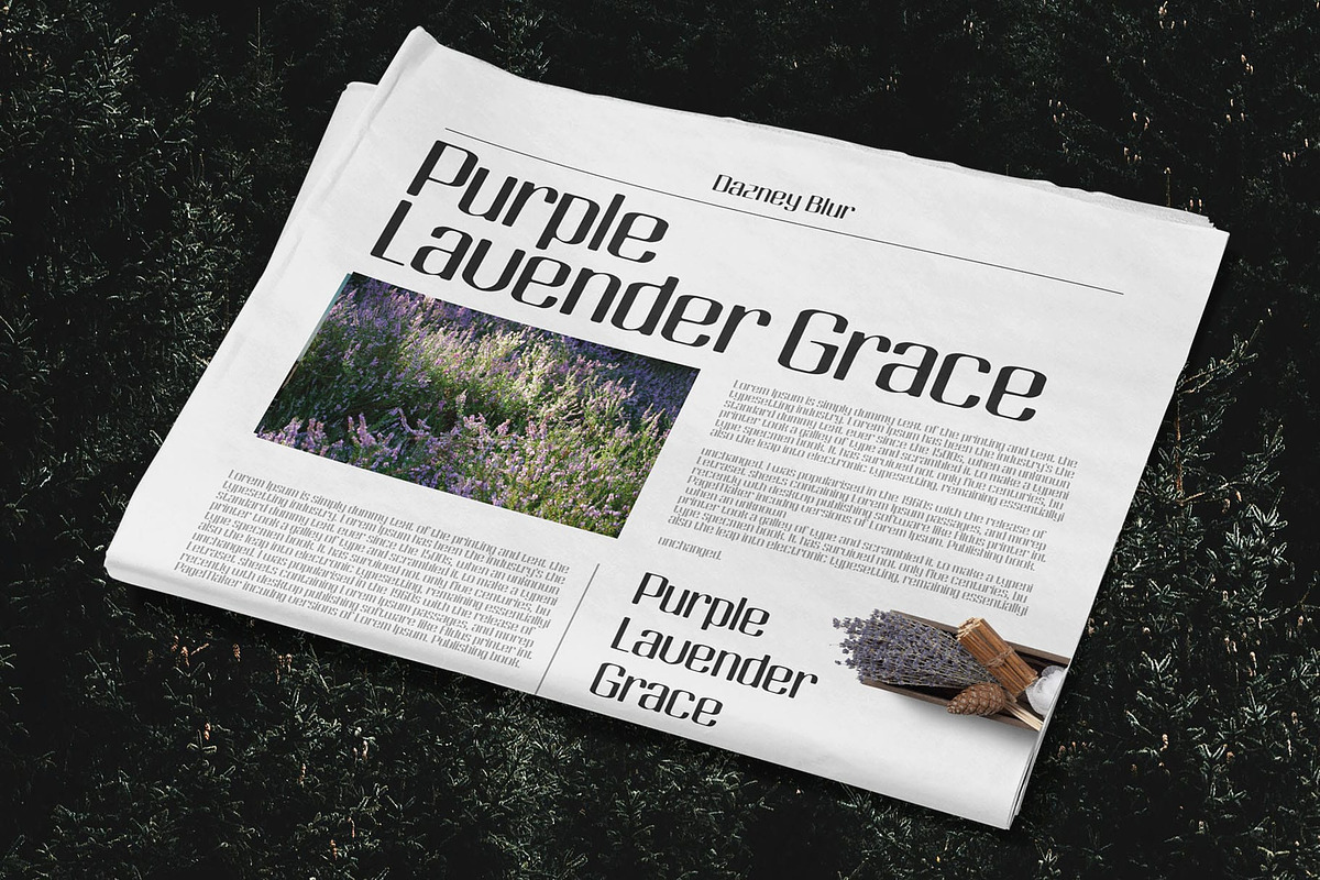 Dazney Blur, a Sans Serif Font by Craft Supply Co. (Photo 6 of 8)