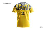 Men’s Sports T-shirt Mockup, a Shirt Mockup by image touch (Thumbnail 1 of 4)