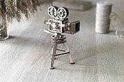 Retro Video Camera - Laser Cut File, an Object Graphic by VectorPainter (Thumbnail 9 of 16)