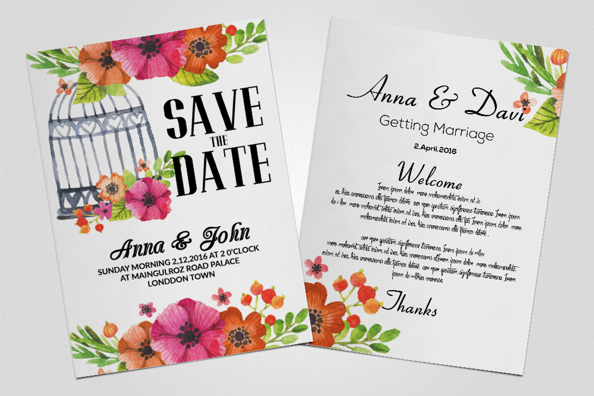 Invitation / Flyer Mock ups, a Print Template by Design Up (Photo 3 of 3)
