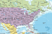 Political World Map. Vector. Layered, an Education Illustration by PorcuPen Works (Thumbnail 4 of 7)