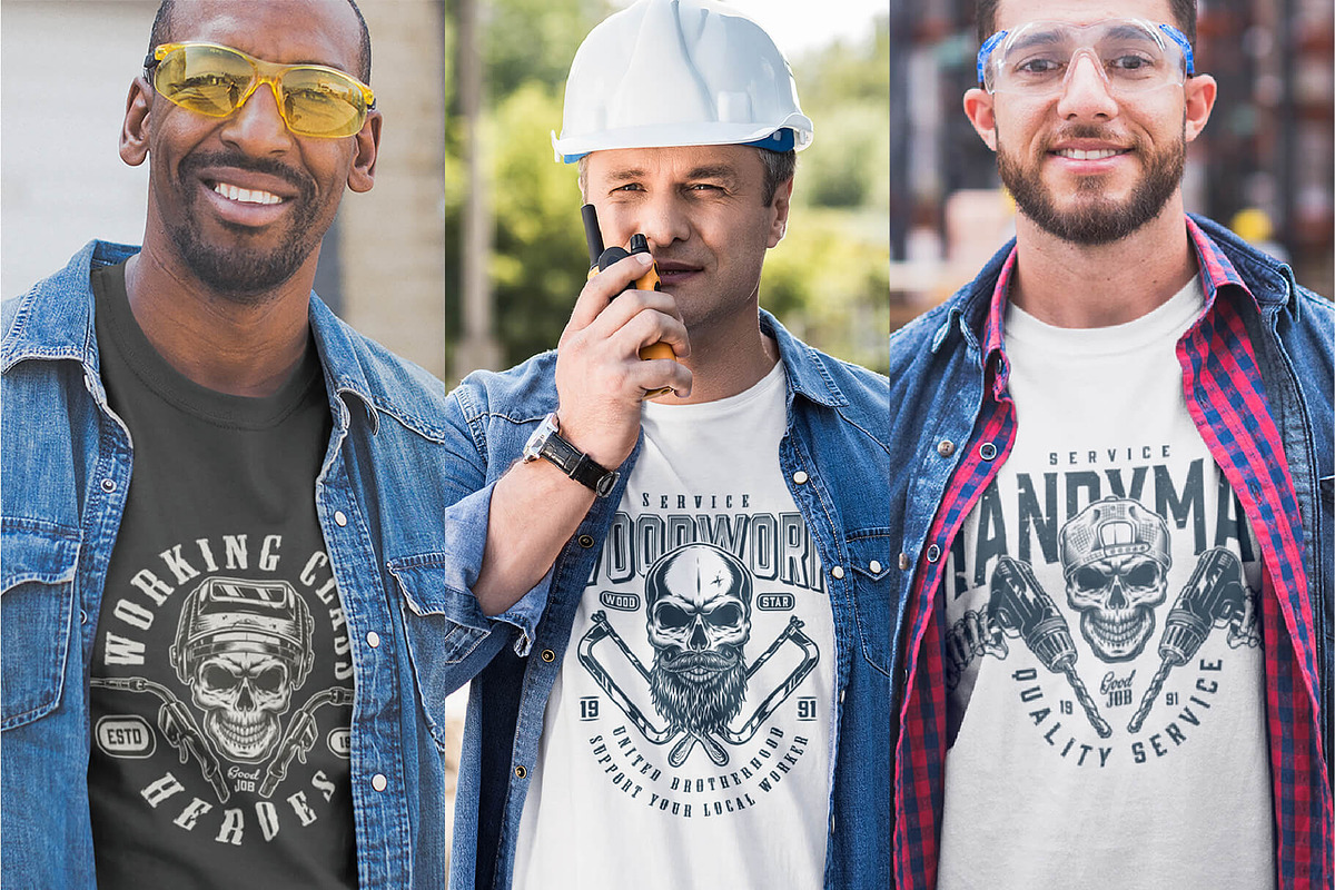 Skull creator (Blue collar edition), a Branding & Logo Template by DGIM studio (Photo 7 of 7)
