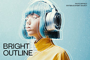 Bright Outline Photo Effect, a Layer Style Add-On by dokudokunomi (Thumbnail 1 of 4)