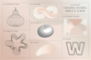 Gradient Textures Shapes 3D Objects, an Object Graphic by Julia Dreams (Thumbnail 3 of 23)