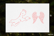 3D Christmas Angels Ornament Bundle, a Decorative Illustration by svgocean (Thumbnail 11 of 20)